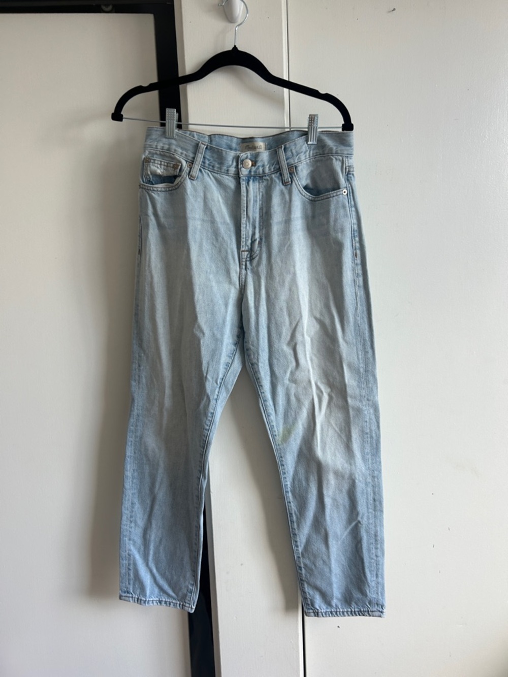 Madewell Light Wash Denim Jeans in Pale Blue